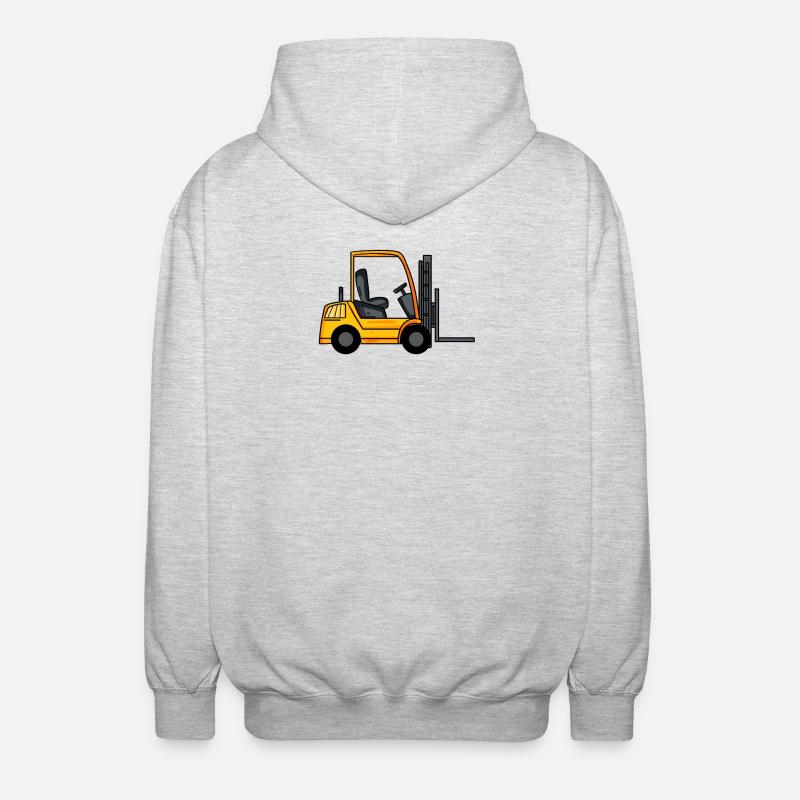 Forklift - Unisex Hooded Jacket - light heather grey