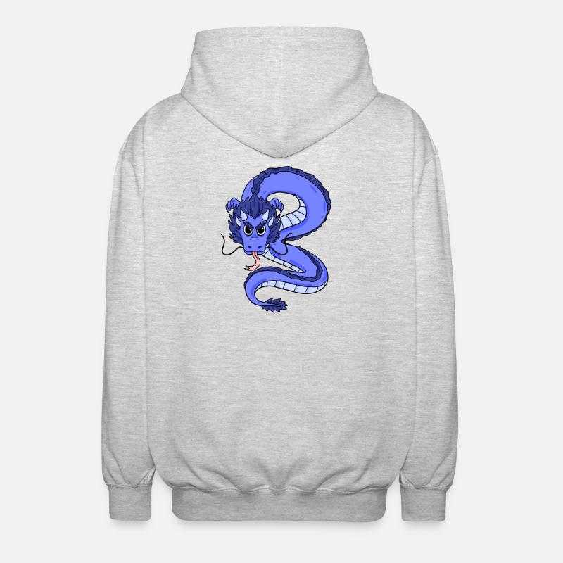 Dragon - Unisex Hooded Jacket - light heather grey