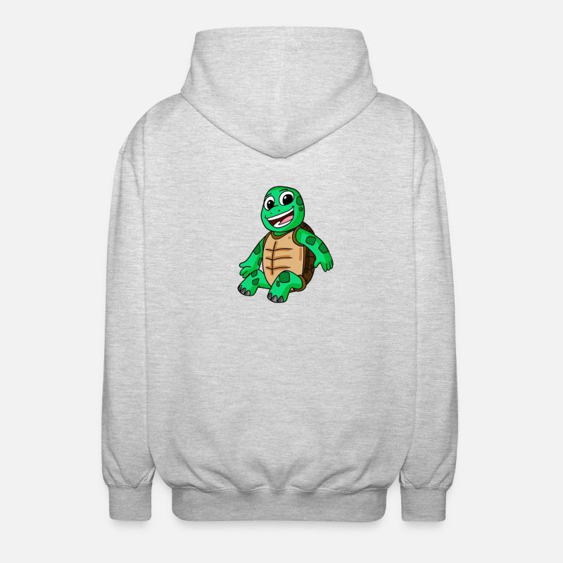 Tortue - Veste à capuche unisexe - gris clair chiné