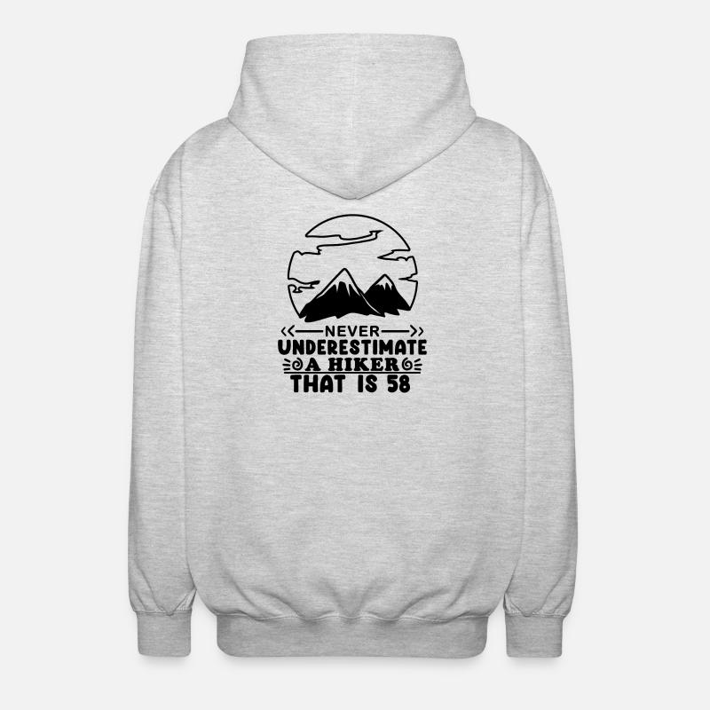v - Unisex Hooded Jacket - light heather grey