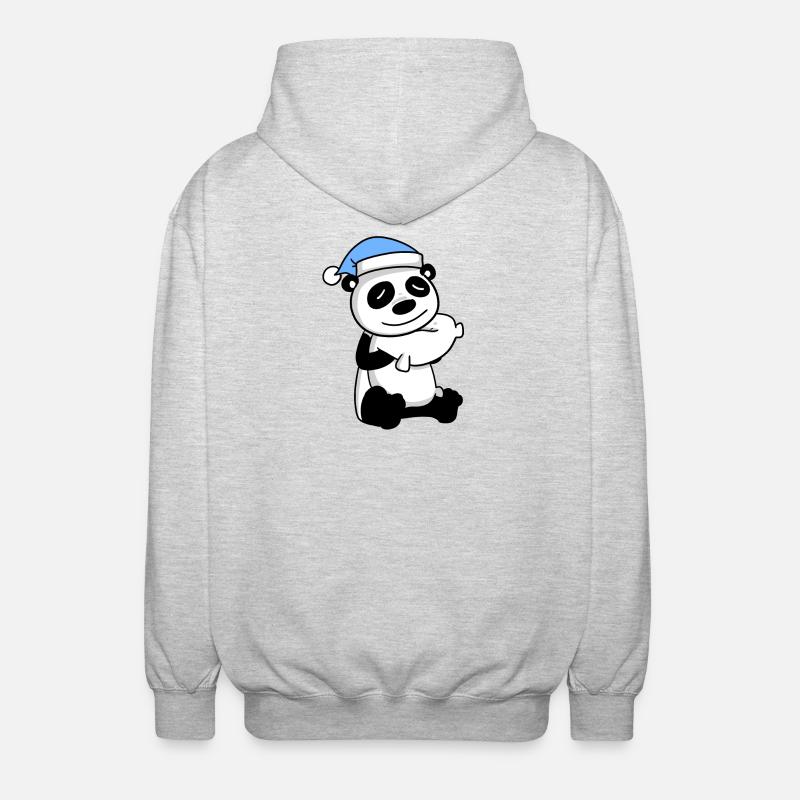 Panda - Unisex Hooded Jacket - light heather grey