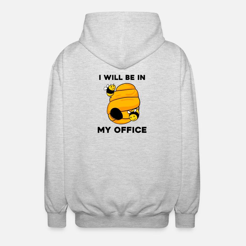 Beekeeper Honey Beekeeping - Beekeeper Gift - Unisex Hooded Jacket - light heather grey