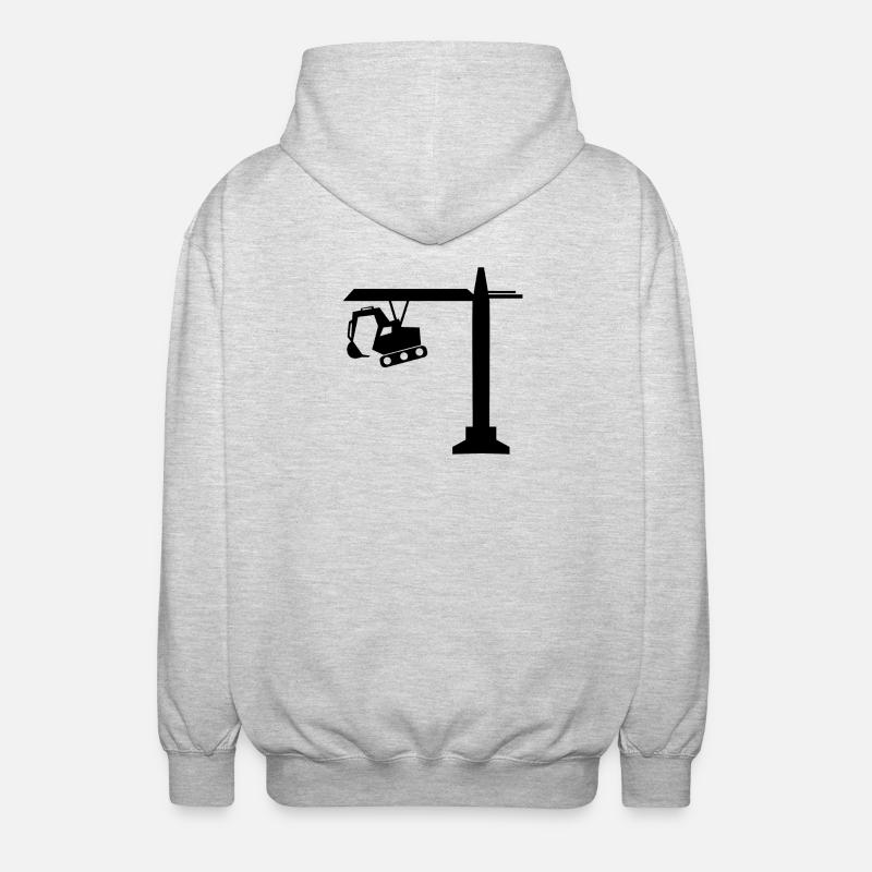 Engineer Engineer Site Manager - Unisex Hooded Jacket - light heather grey