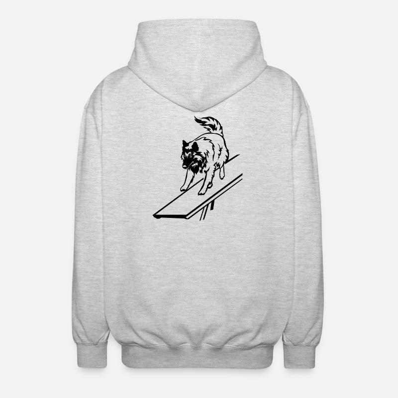 Tervueren - Unisex Kapuzenjacke - Hellgrau meliert