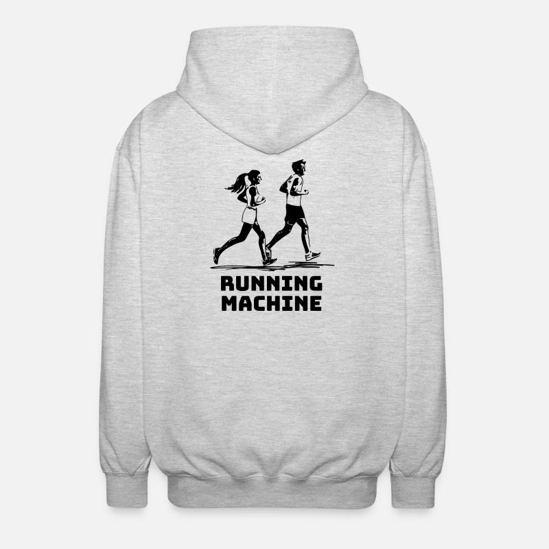 RUNNING MACHINE - Unisex Kapuzenjacke - Hellgrau meliert