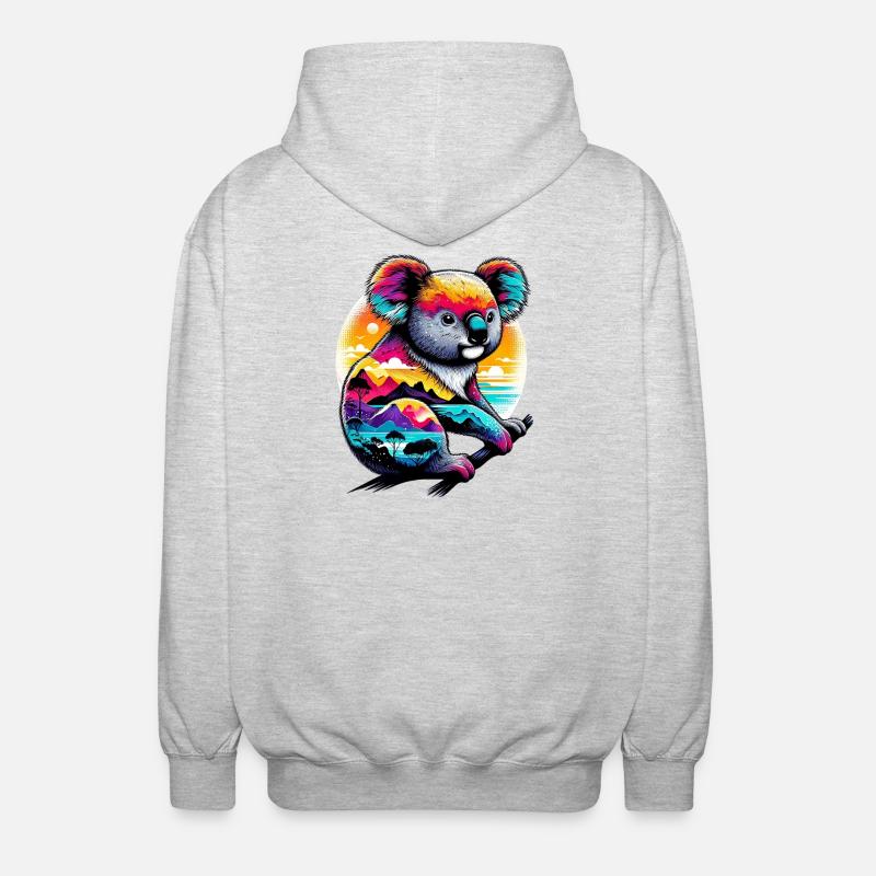 Koala - Veste à capuche unisexe - gris clair chiné