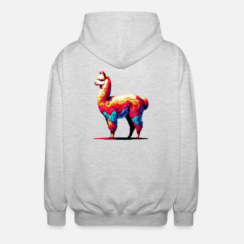 Alpaca - Unisex Hooded Jacket - light heather grey