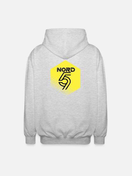 North - Unisex Hooded Jacket - light heather grey
