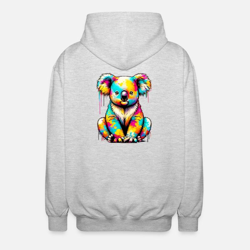 Koala - Veste à capuche unisexe - gris clair chiné