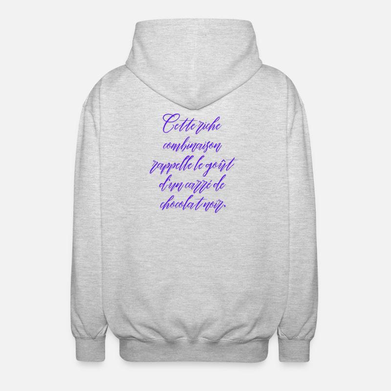 Police élégante en violet - Veste à capuche unisexe - gris clair chiné