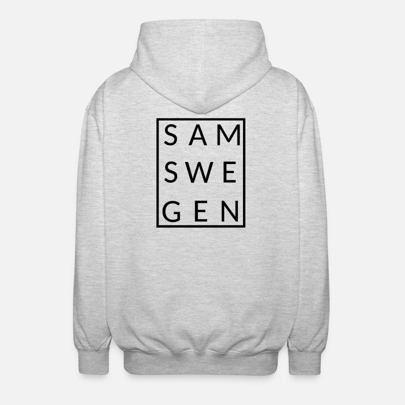 Samswegen framed - Unisex Hooded Jacket - light heather grey