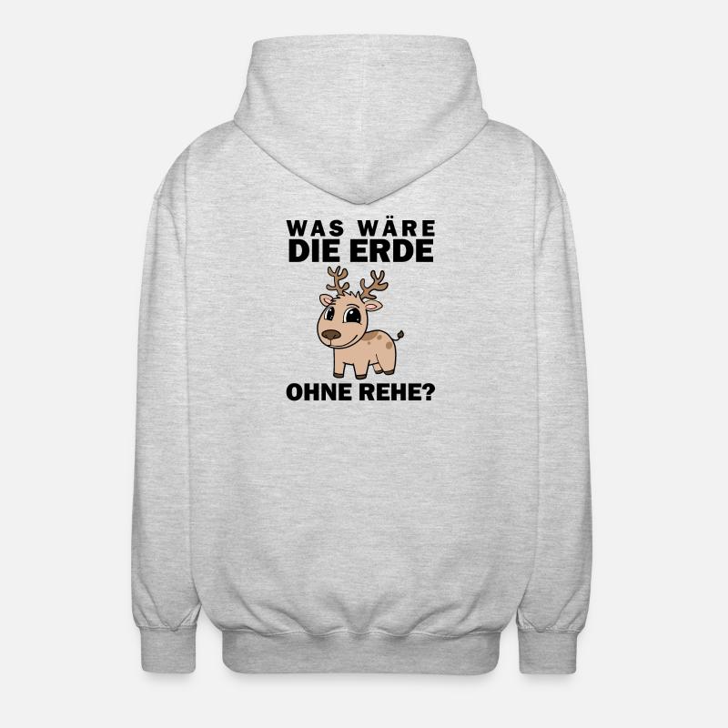 Dictons de dicton de cerf - Veste à capuche unisexe - gris clair chiné