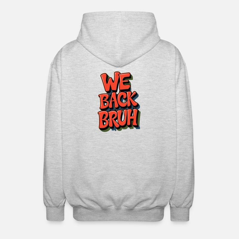 Conception de salutation rétro joyeuse - Veste à capuche unisexe - gris clair chiné