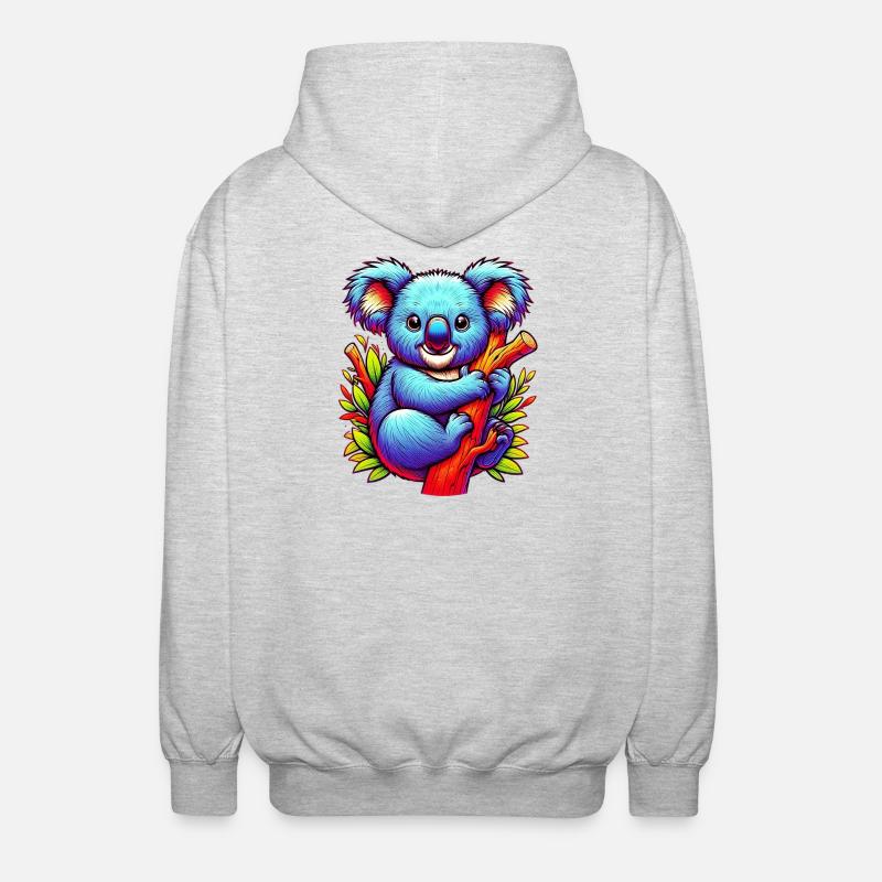 Koala - Veste à capuche unisexe - gris clair chiné
