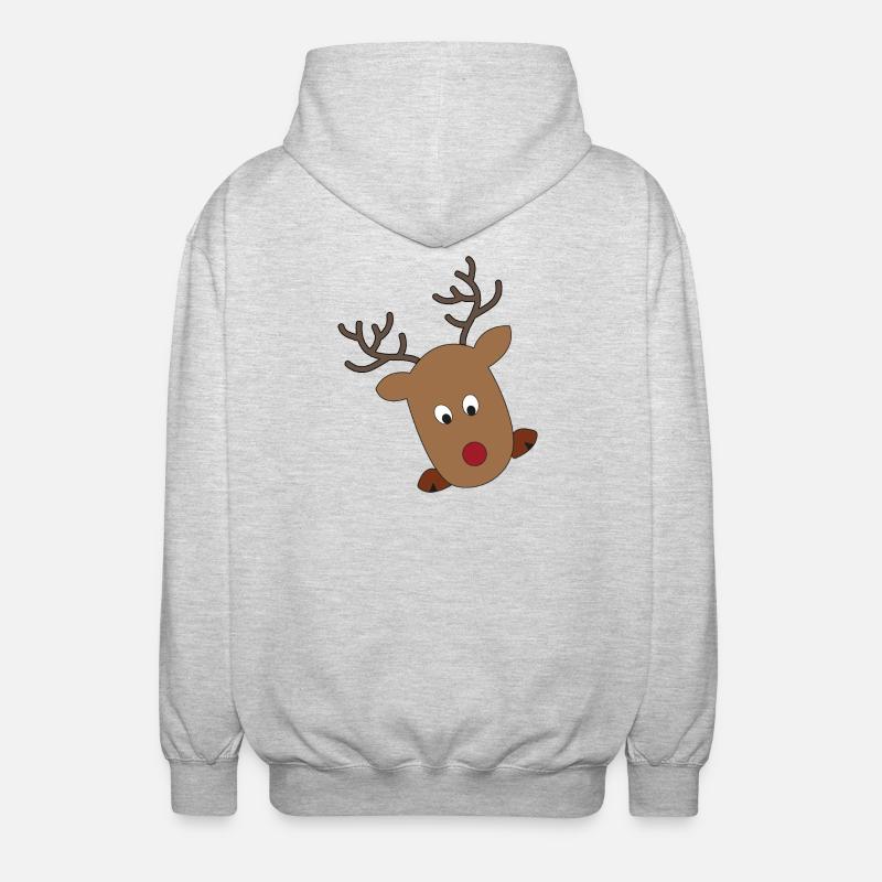 Christmas - Unisex Hooded Jacket - light heather grey