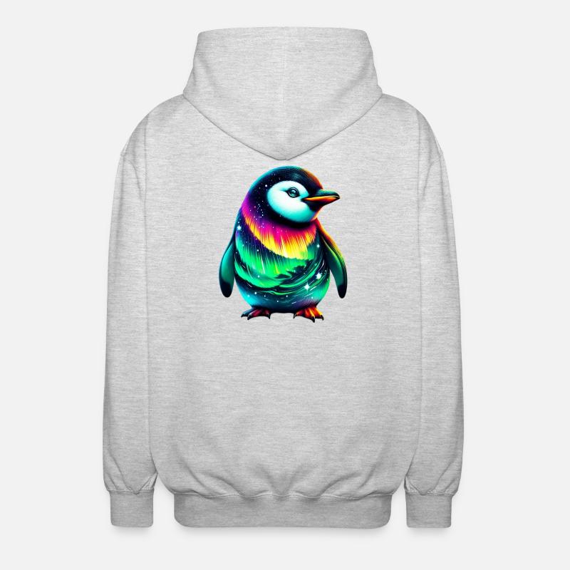 Penguin - Unisex Hooded Jacket - light heather grey