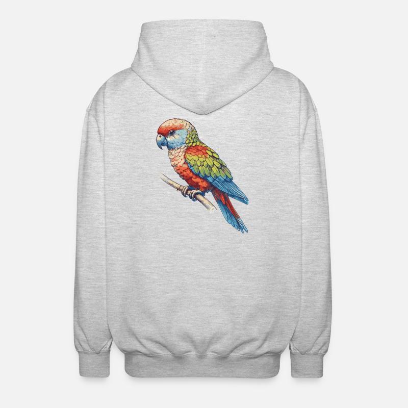 Papagai - Unisex Kapuzenjacke - Hellgrau meliert