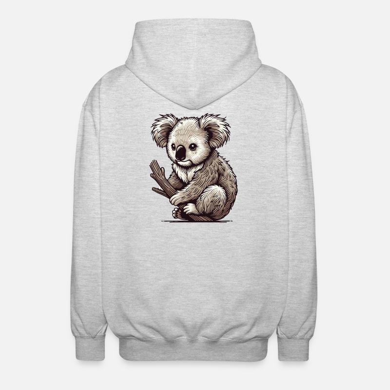 Koala - Unisex Hooded Jacket - light heather grey