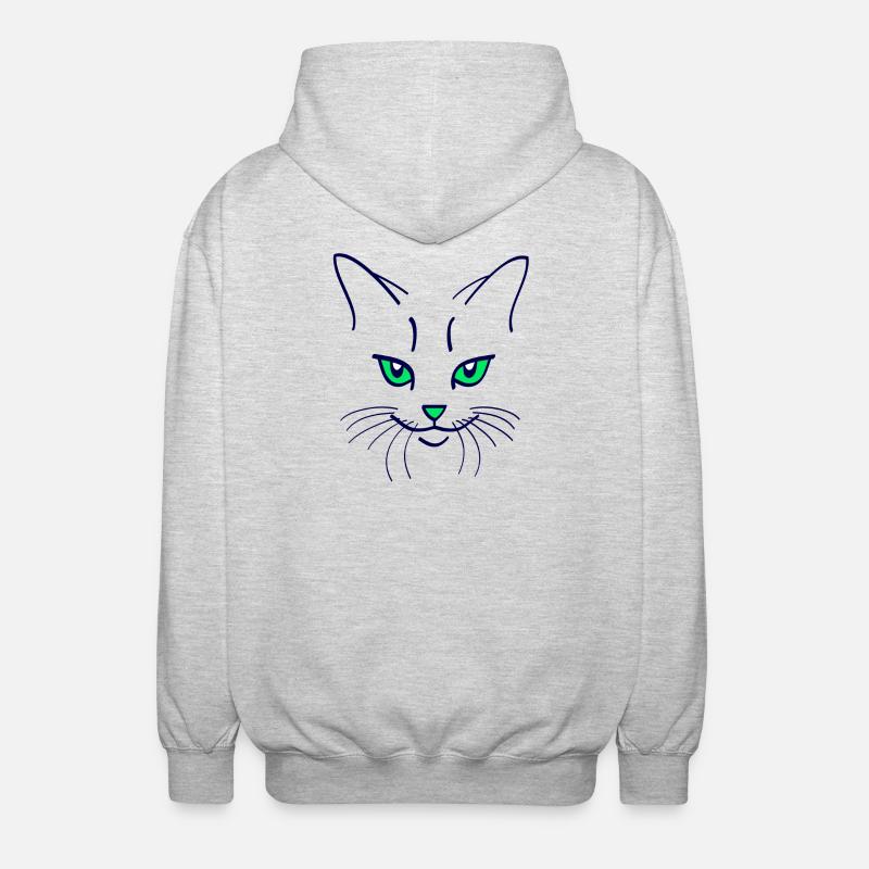 42 Couleur chat - Veste à capuche unisexe - gris clair chiné