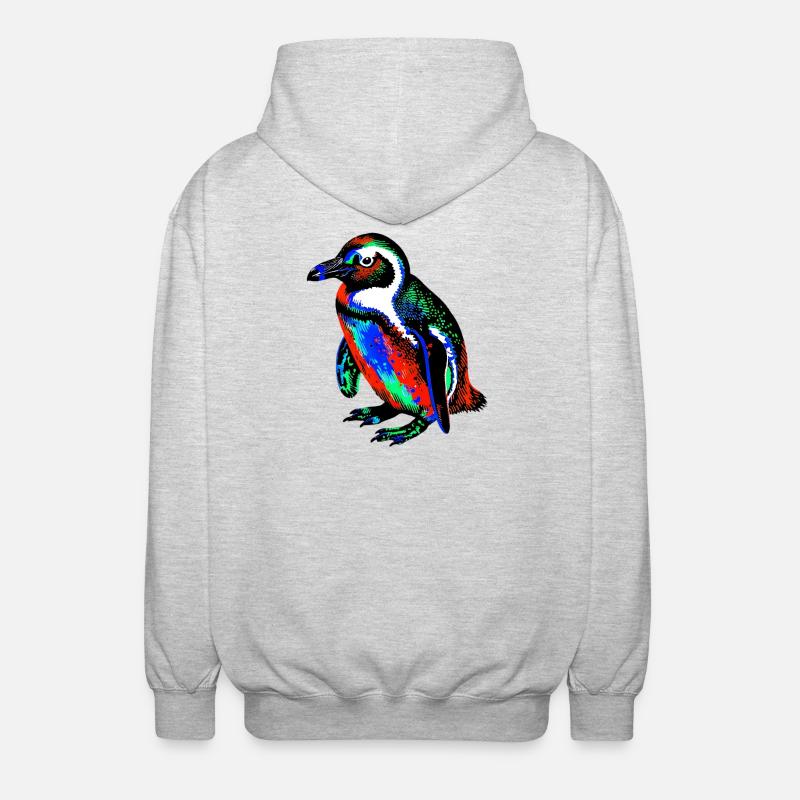 Penguin - Unisex Hooded Jacket - light heather grey