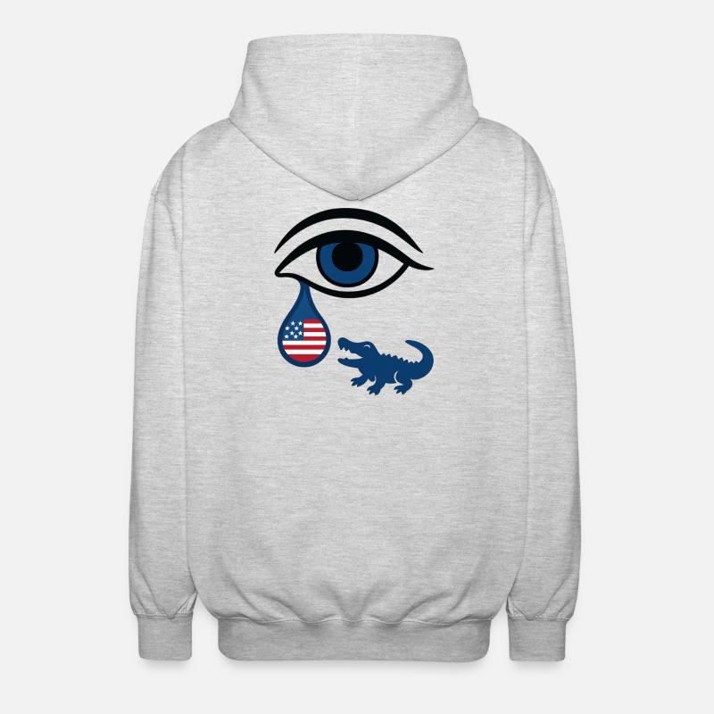 Florida Tear - Unisex Hooded Jacket - light heather grey