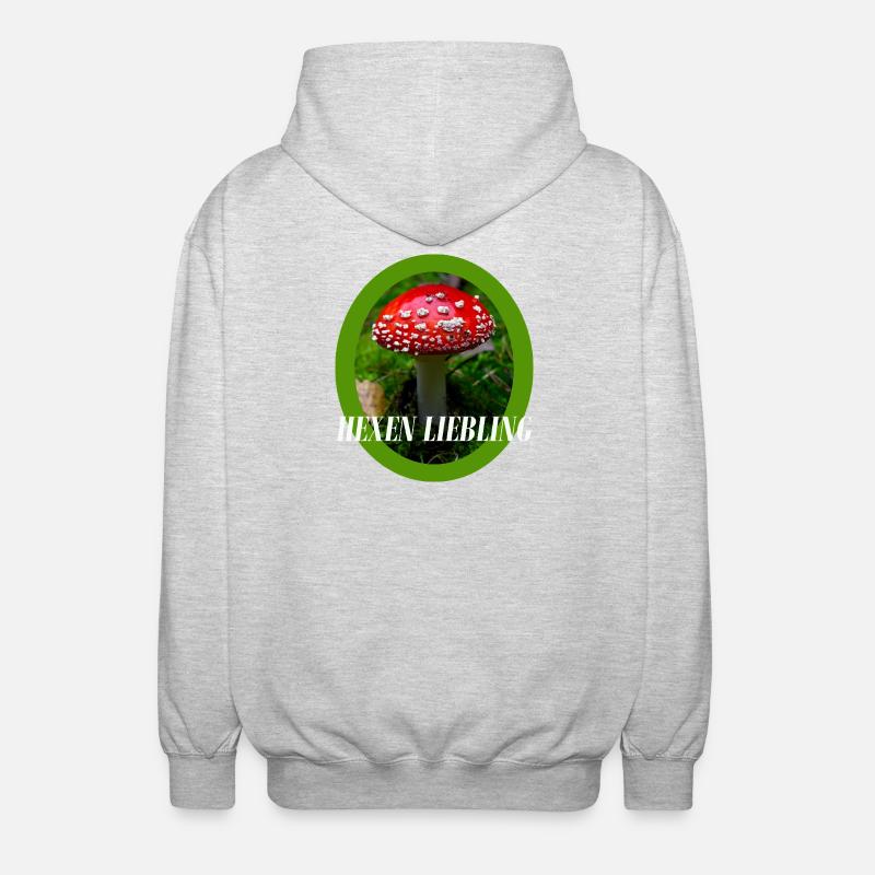 Conception du champignon - Veste à capuche unisexe - gris clair chiné