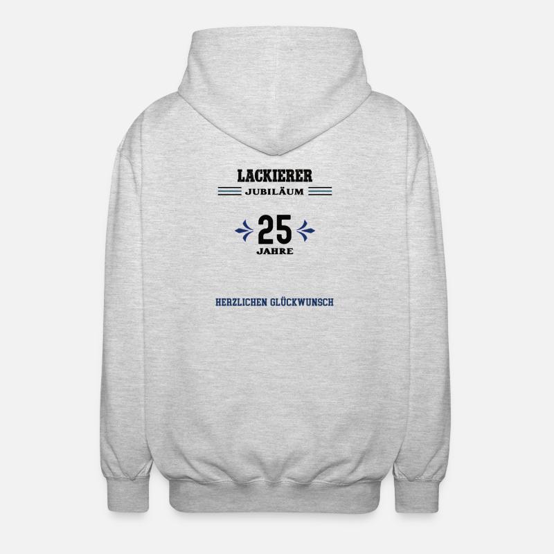 Peintre 25e anniversaire 25e anniversaire - Veste à capuche unisexe - gris clair chiné