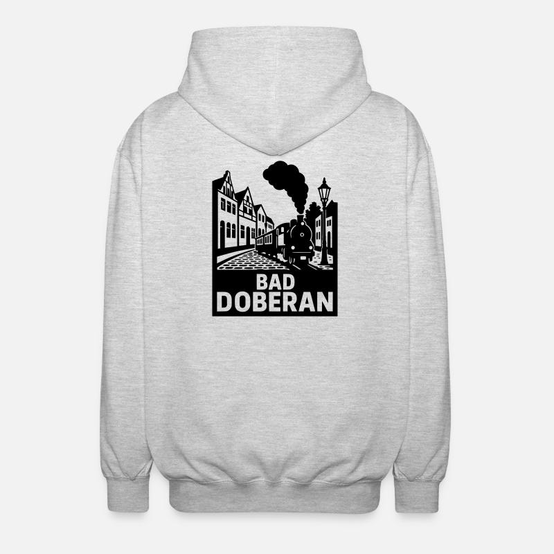 Bad Doberan - Unisex Kapuzenjacke - Hellgrau meliert