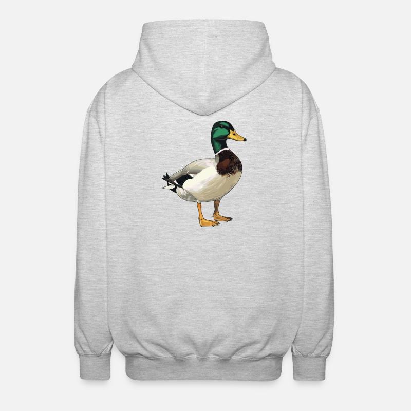 Canards Canard - Veste à capuche unisexe - gris clair chiné