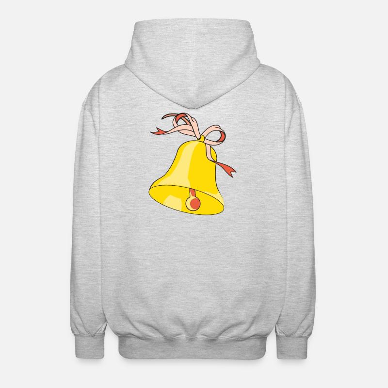 Bell with loop - Unisex Hooded Jacket - light heather grey