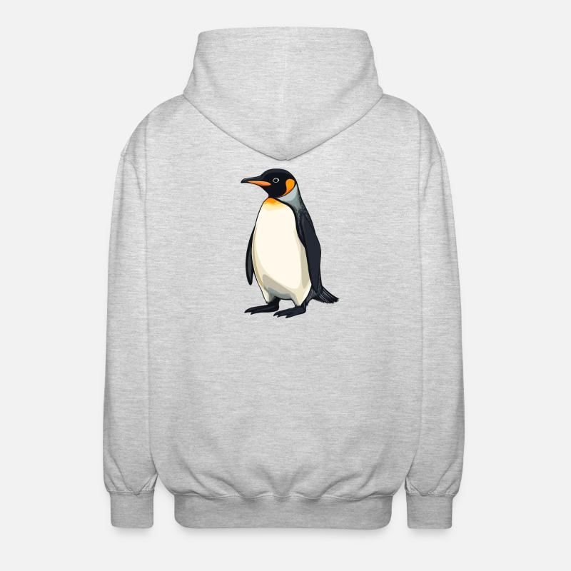 Pingouins Pingouin - Veste à capuche unisexe - gris clair chiné