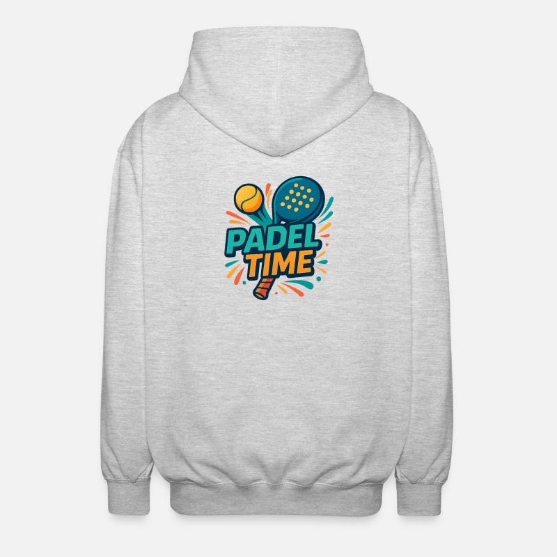 Padel Time Color Explosion - Unisex Hooded Jacket - light heather grey