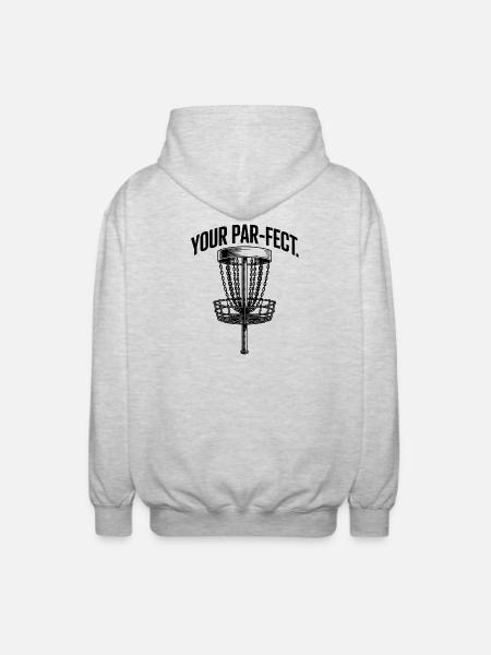 You're Par-fect - Funny Disk Golf Meme - Unisex Hooded Jacket - light heather grey