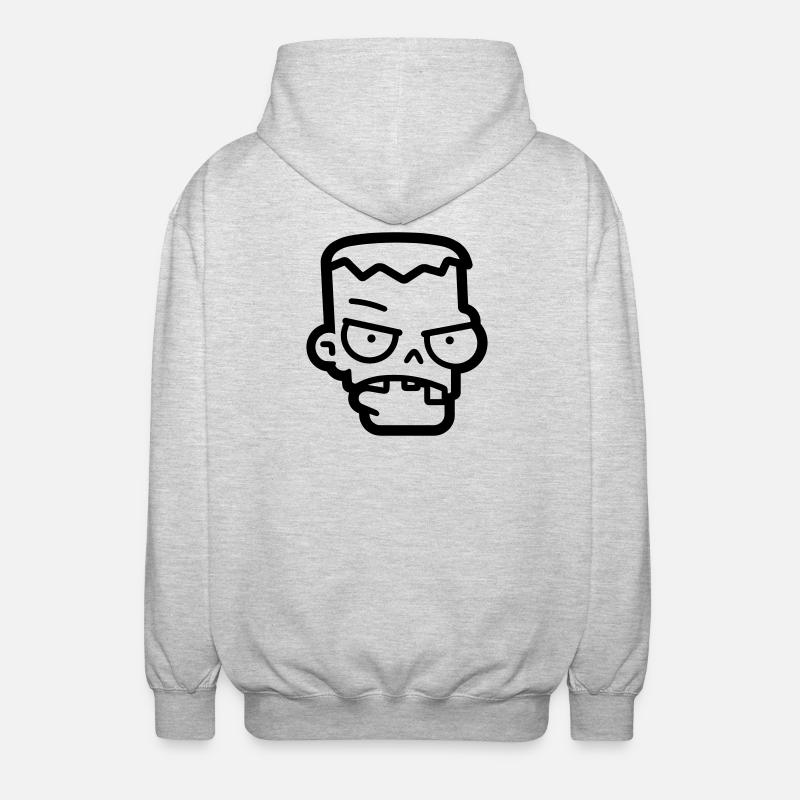 zombie - Veste à capuche unisexe - gris clair chiné