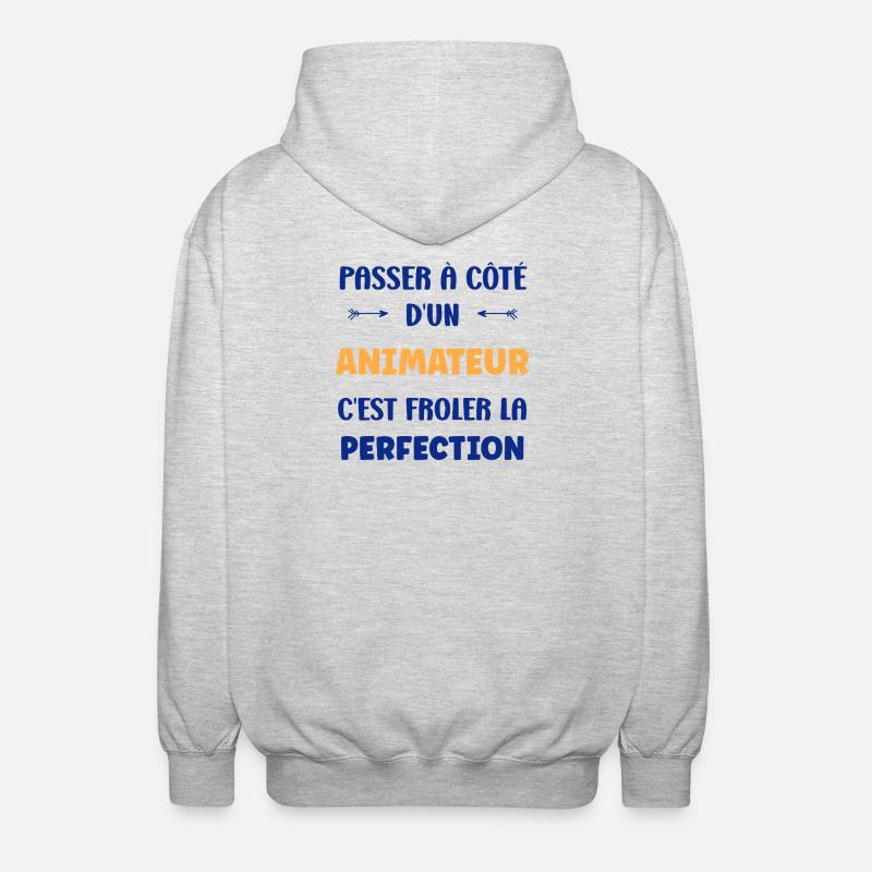 Passer À Côté D’un Animateur - Veste à capuche unisexe - gris clair chiné