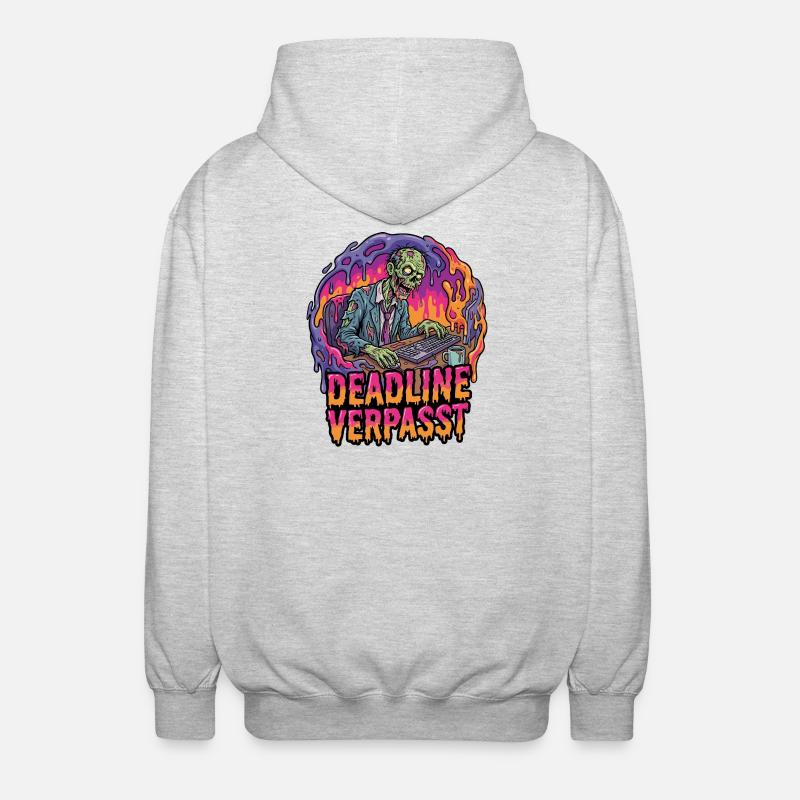 Deadline a manqué Zombie sur PC - Veste à capuche unisexe - gris clair chiné