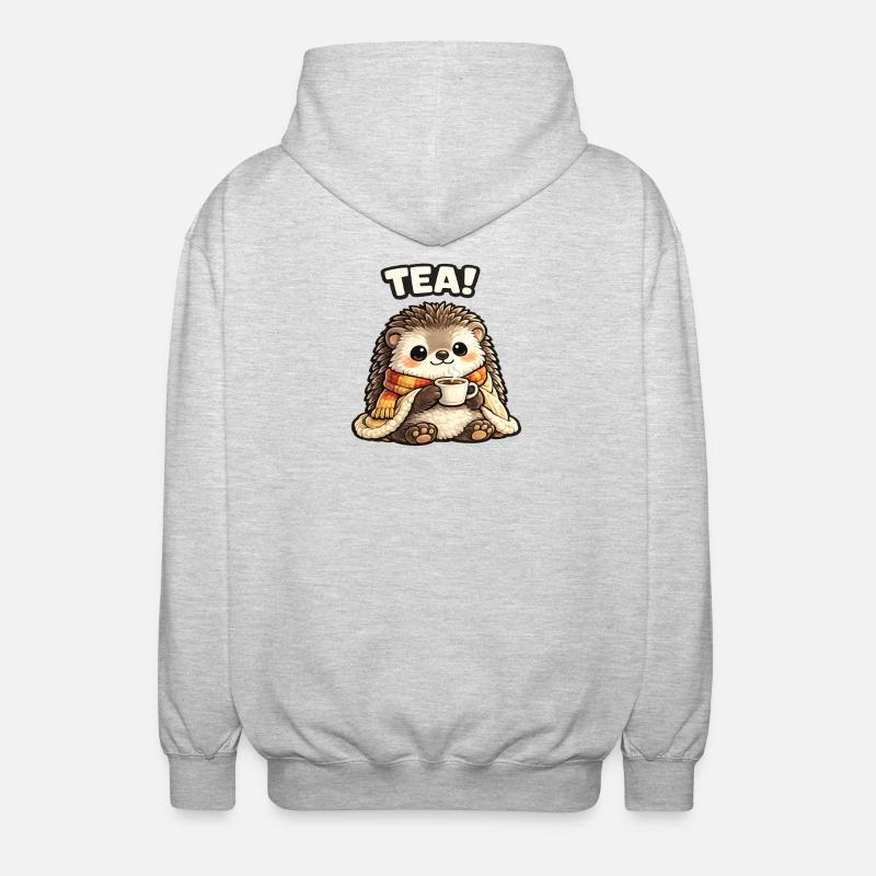 H Hedgehog Tee Time Cozy - Unisex Hooded Jacket - light heather grey