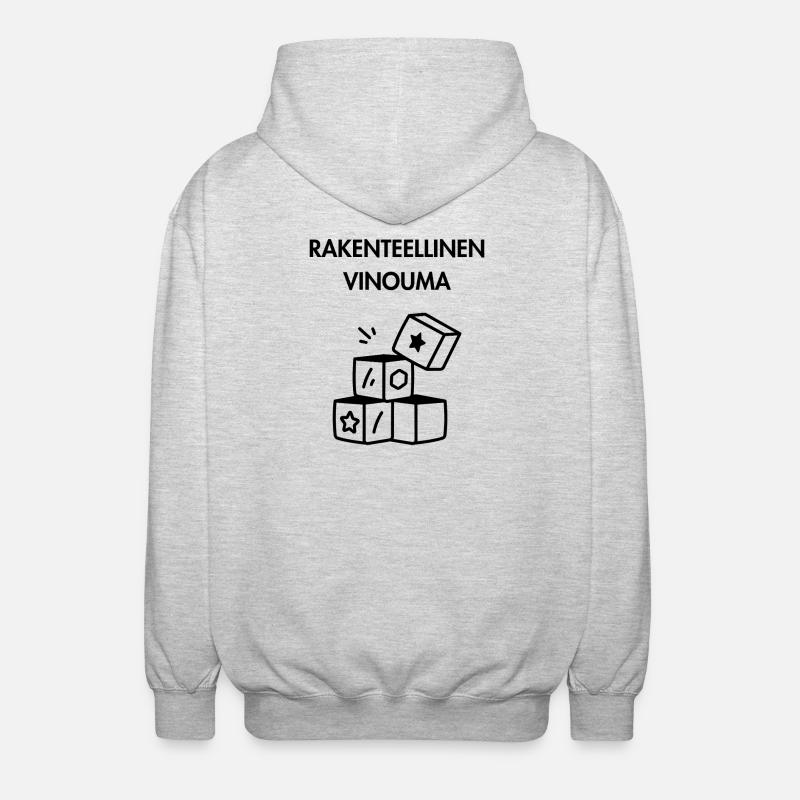 Polarisation structurelle - Veste à capuche unisexe - gris clair chiné