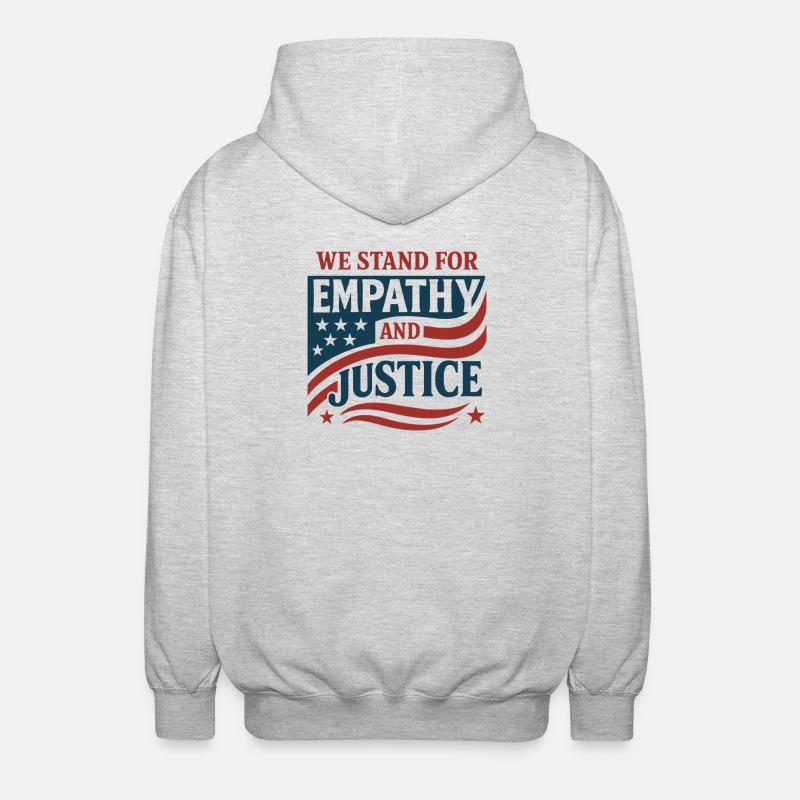 Forensic Nurse Practitioner Empathy & Justice - Unisex Kapuzenjacke - Hellgrau meliert