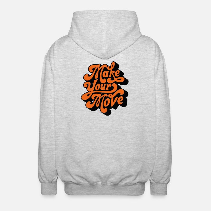 Make Your Move - Unisex Hooded Jacket - light heather grey