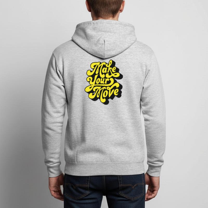 Make Your Move – Neon Script Unisex Hooded Jacket