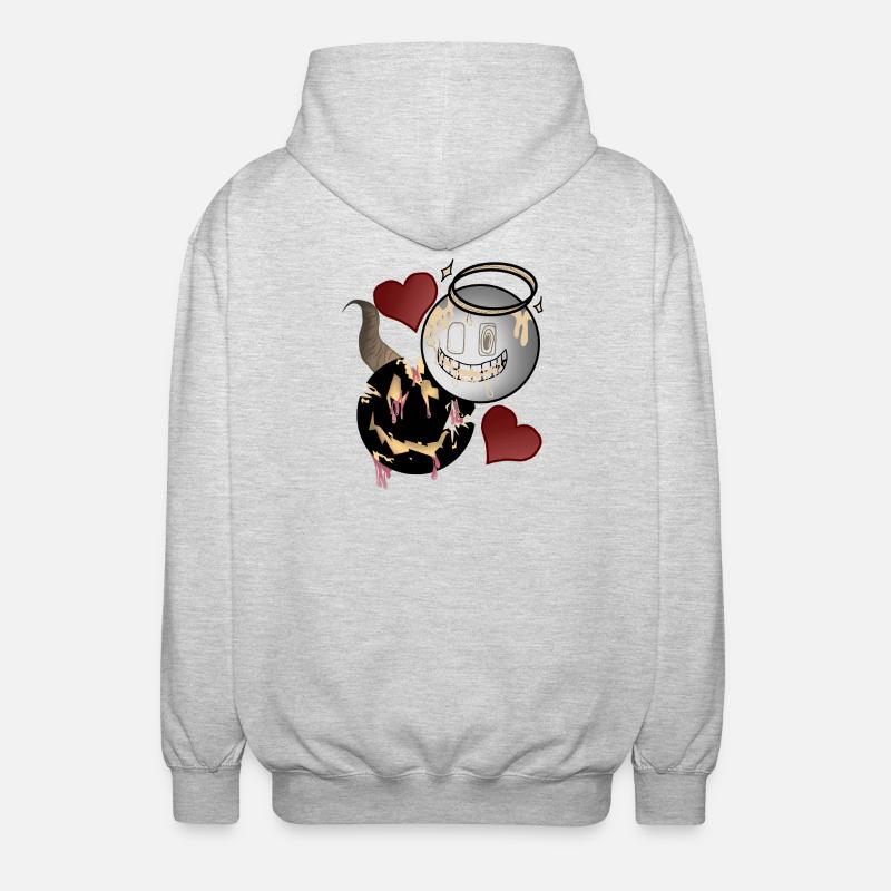 Conception d’Anges et Diables - Veste à capuche unisexe - gris clair chiné