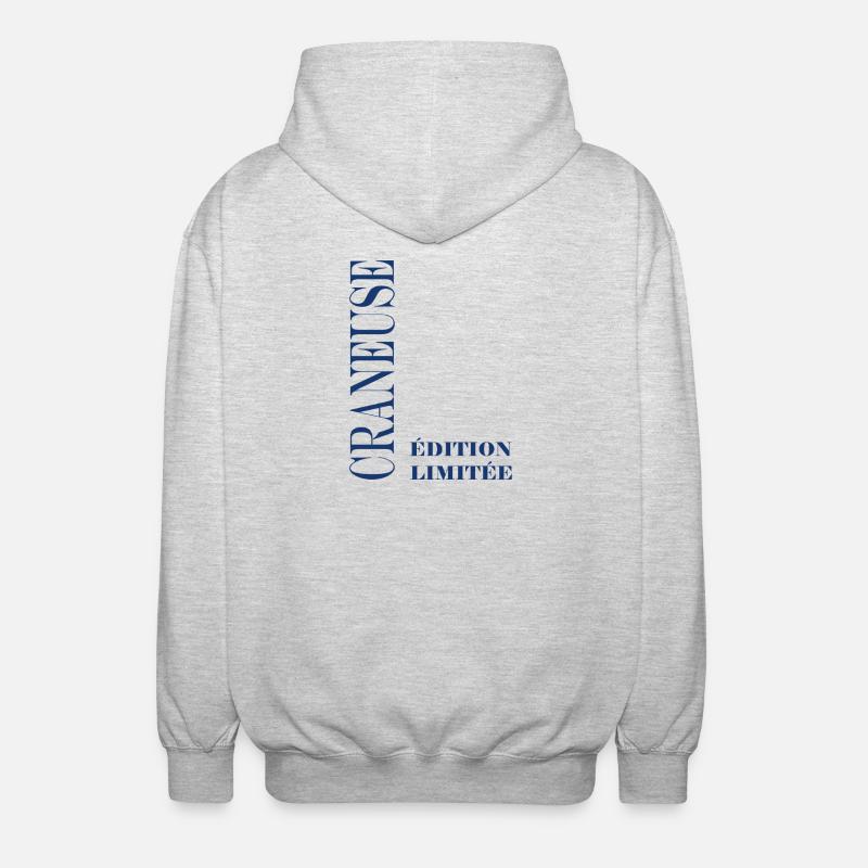 craneuse - Veste à capuche unisexe - gris clair chiné