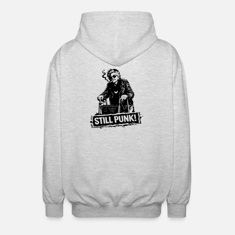 Stillpunk - Veste à capuche unisexe - gris clair chiné