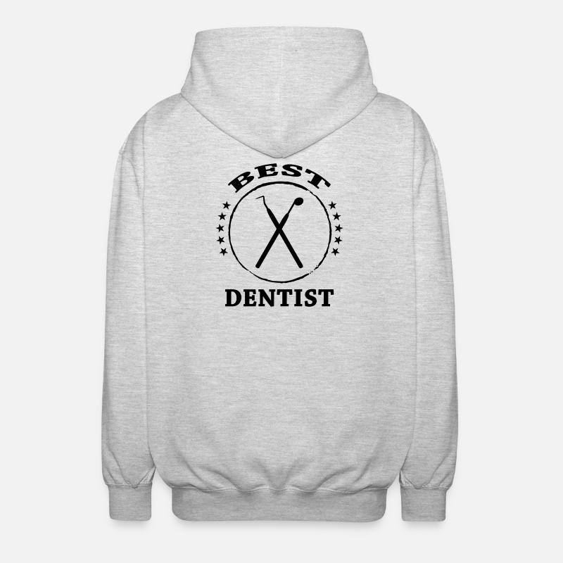 Best Dentist Tools Crest - Veste à capuche unisexe - gris clair chiné