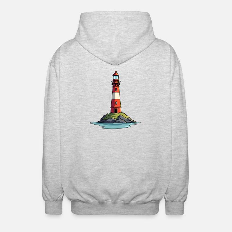 fyr - Luvjacka unisex - ljusgråmelerad