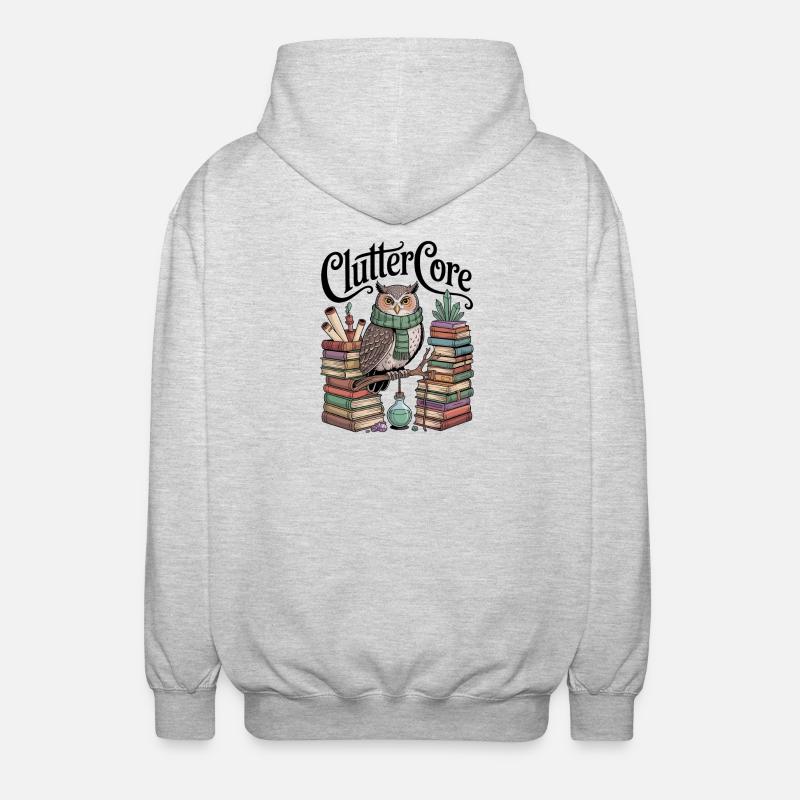 Passionné de Cluttercore - Veste à capuche unisexe - gris clair chiné