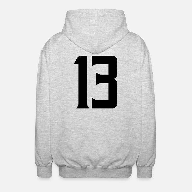 13 - Veste à capuche unisexe - gris clair chiné