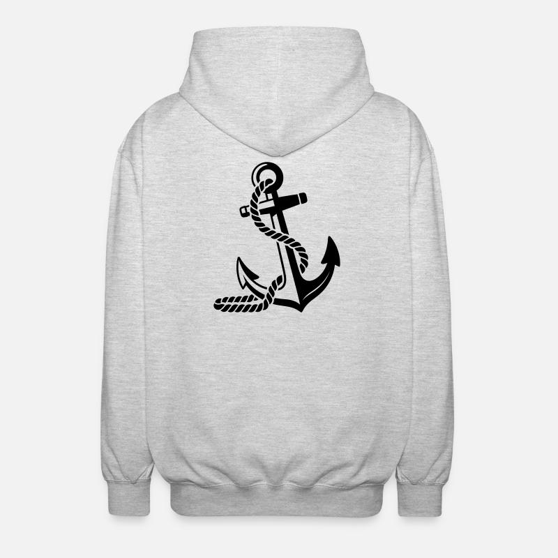 Anchor - Unisex Hooded Jacket - light heather grey