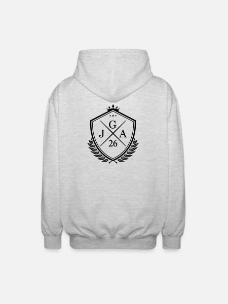 JGA 26 - Unisex Hooded Jacket - light heather grey